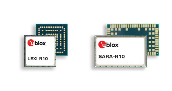 유블럭스가 초소형 LTE Cat 1bis 모듈 ‘LEXI-R10’에 글로벌 버전을 추가하고 ‘SARA-R10’의 콤보 버전을 출시하는 등 R10 제품군의 포트폴리오를 확장했다.